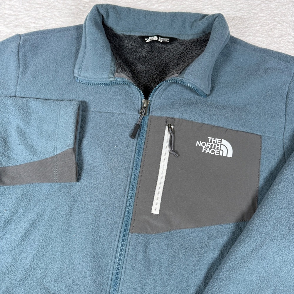 The North Face Denali 2 Mens M Blue L/S Full Zip Fleece Jacket CUA6